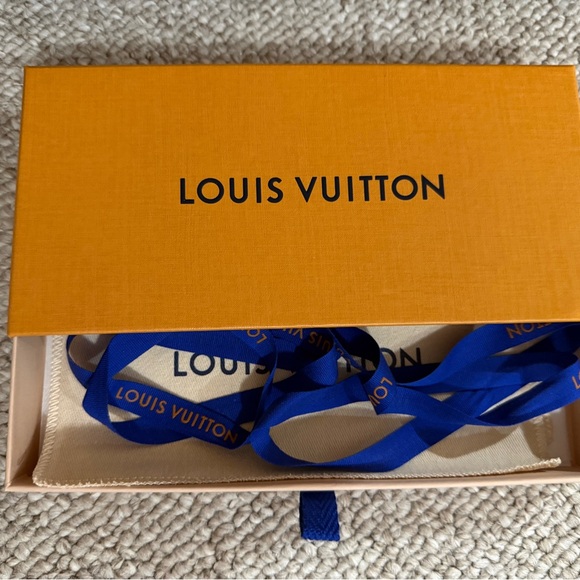 Louis Vuitton Orange Box with Blue Accents - Picture 3 of 5